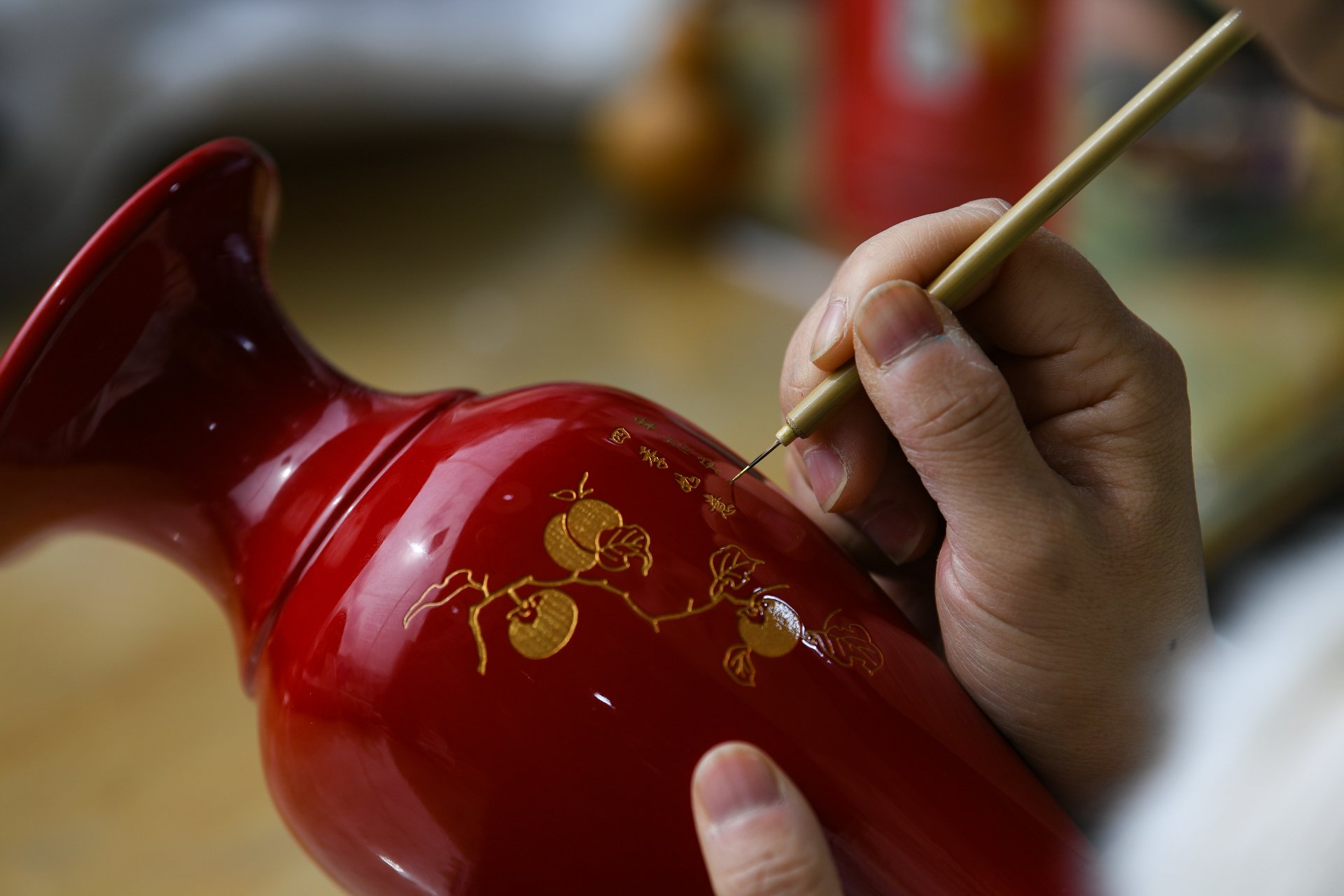 某寺院大殿重髹